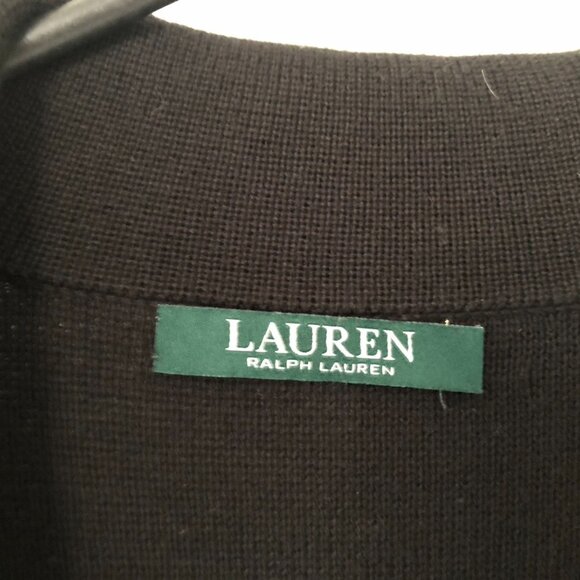 Ralph Lauren Women's Black Combed 100%Cotton Blazer Suit Jacket Plus Size XL - Picture 8 of 10